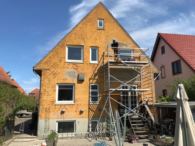 Facaderenovering i Nyborg